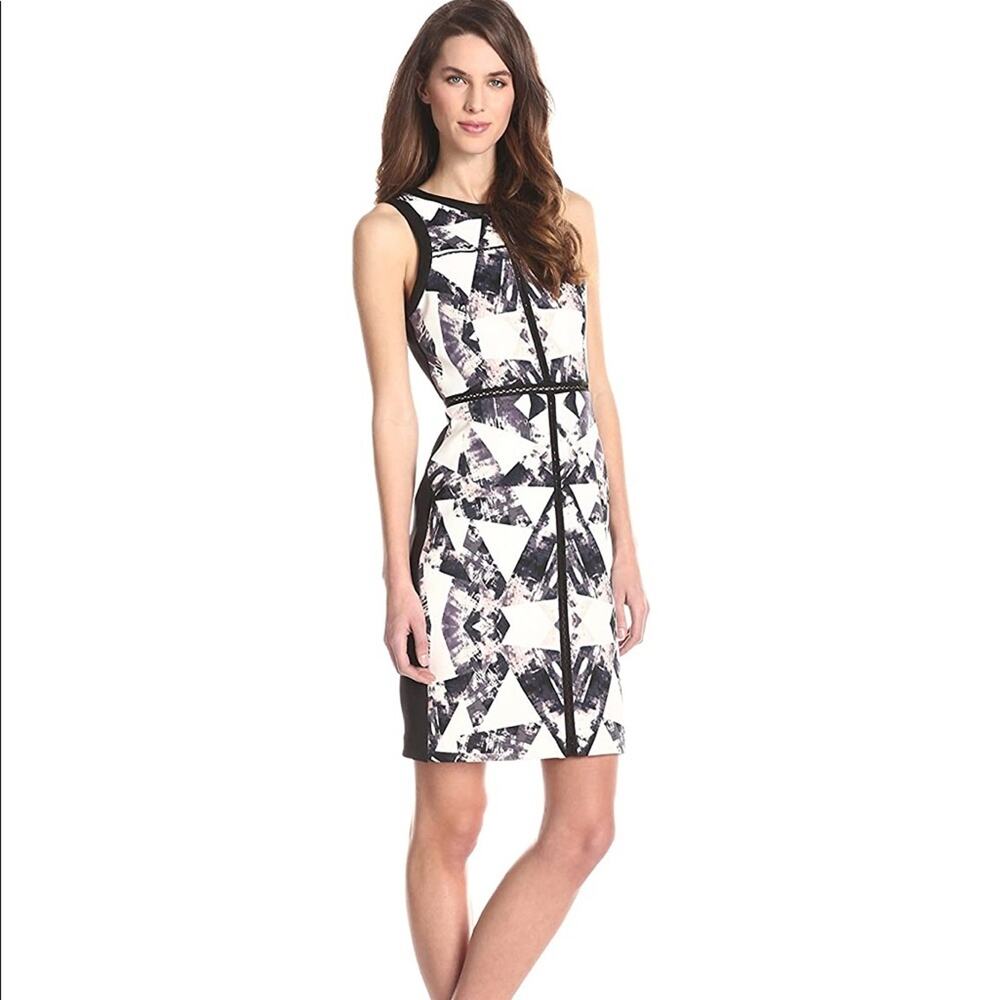 Vince‎ Camuto Bodycon Dress with Faggoting Inset.